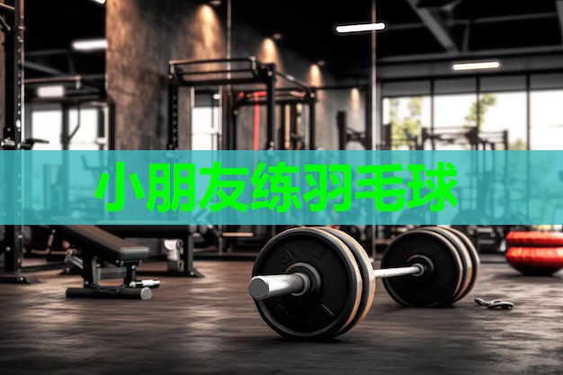 小朋友练羽毛球
